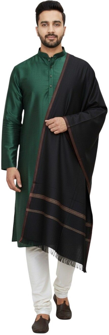 Vrinde Pashmina Solid Men Shawl-picture-41