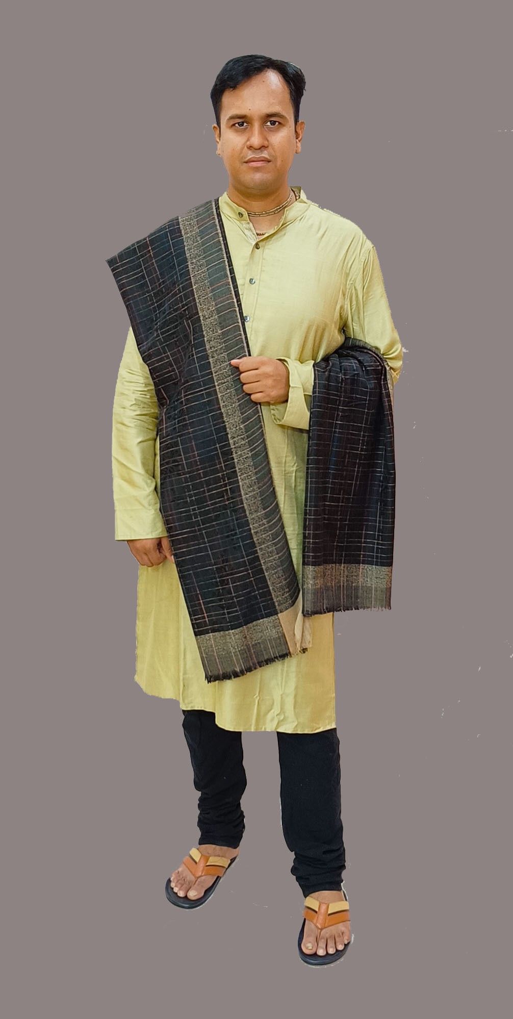 Vrinde Pashmina Embellished Men, Women Shawl-image-34