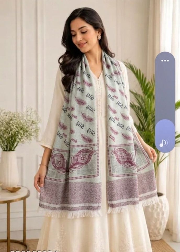 H doble dotts Poly Cotton Printed Women, Men Shawl-picture-18