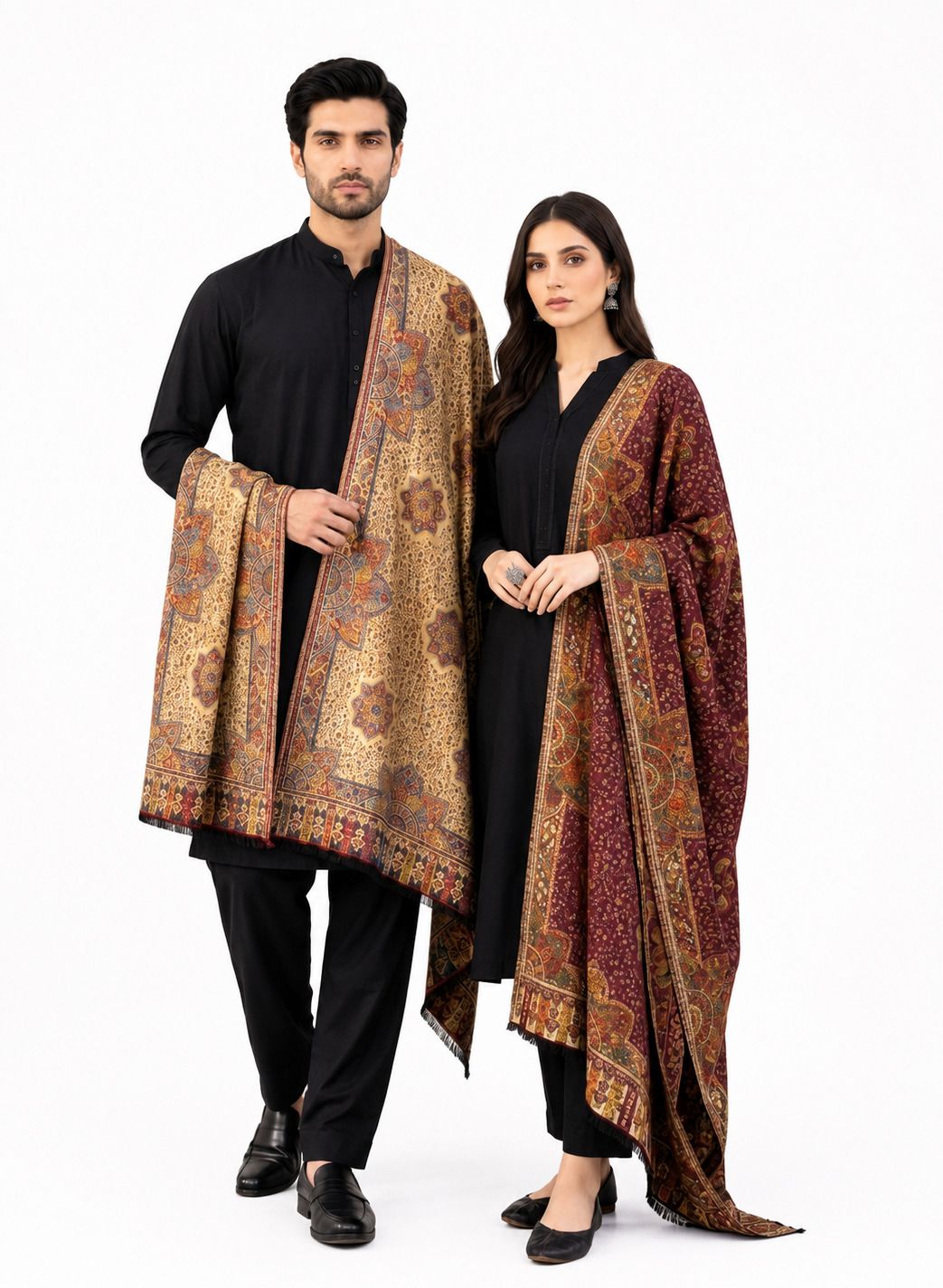 THEKAPDAKART Pashmina Floral Print Men, Women Shawl-picture-34