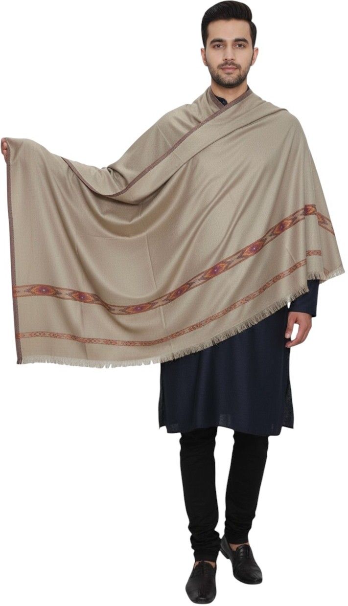 Vrinde Wool Solid Men Shawl-picture-29