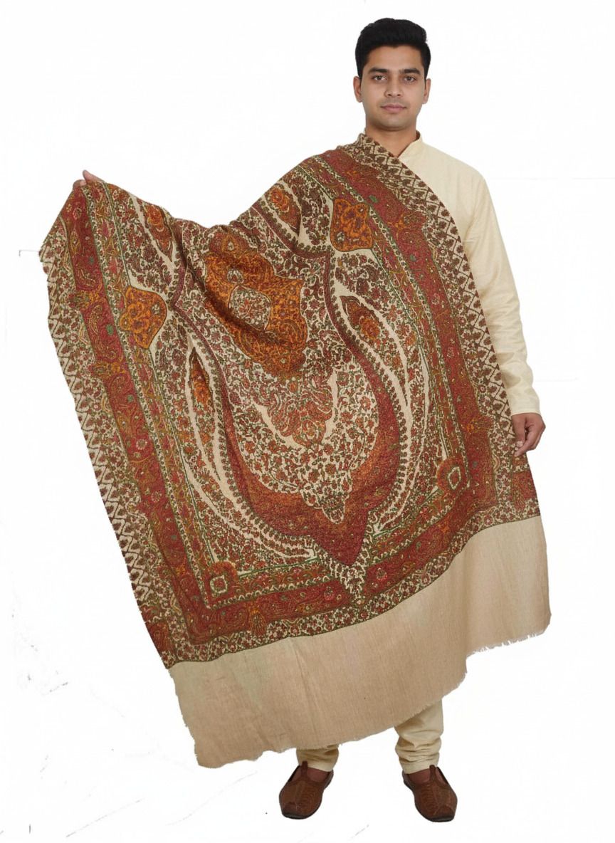 KAVIM Wool Printed Men Shawl-picture-45