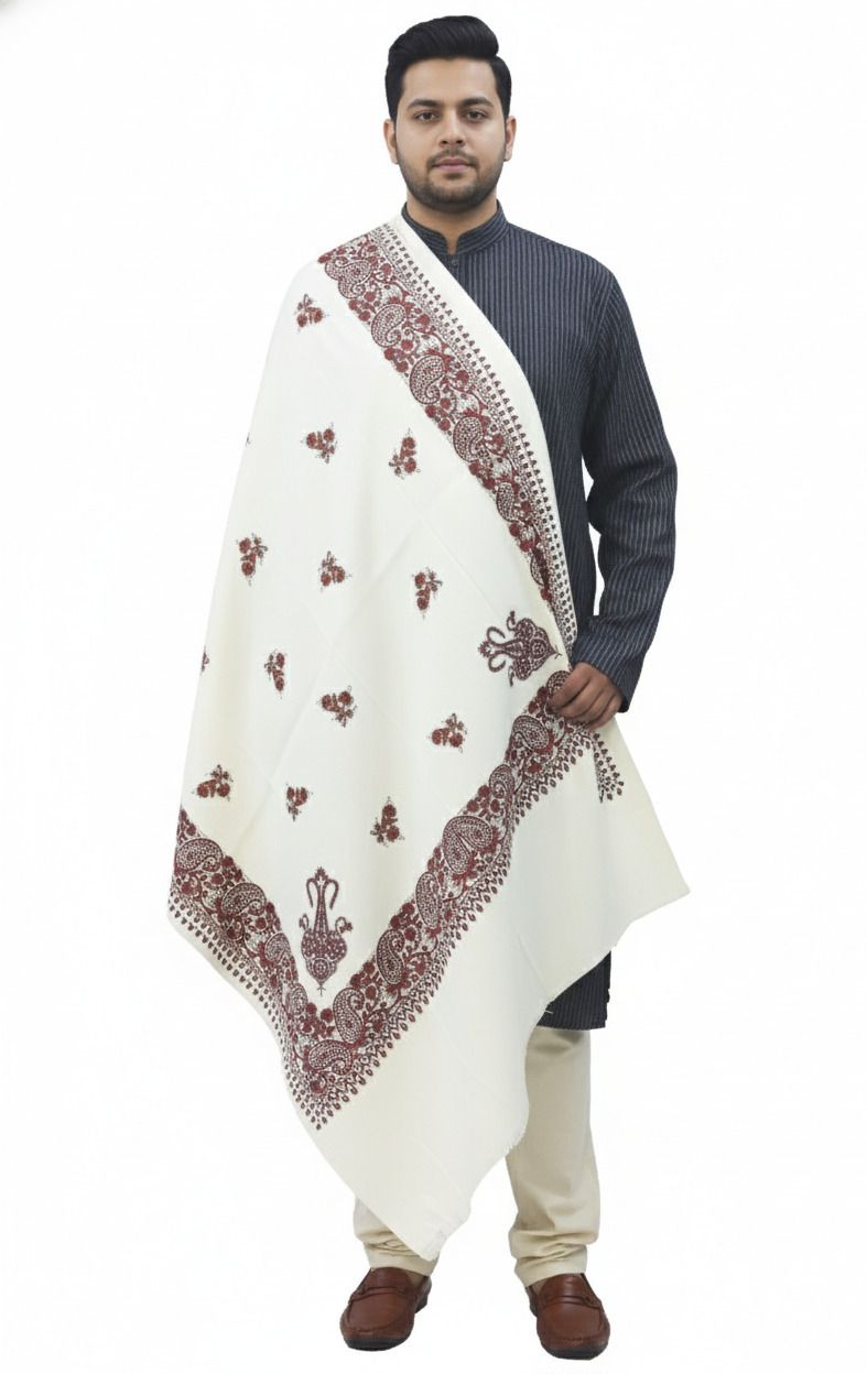 KAVIM Wool Printed Men Shawl-picture-40