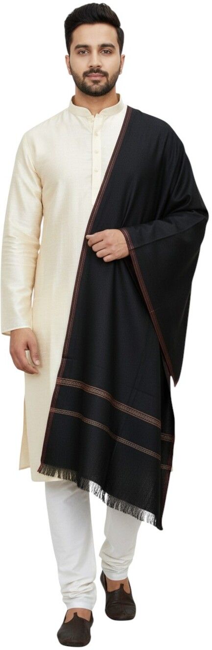 Sprha Pashmina Solid Men Shawl-picture-19