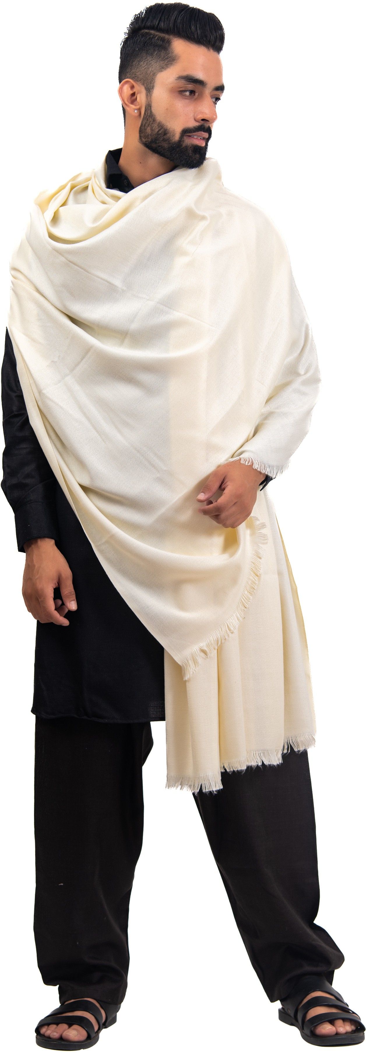 BAISA Wool Solid Men Shawl-picture-22