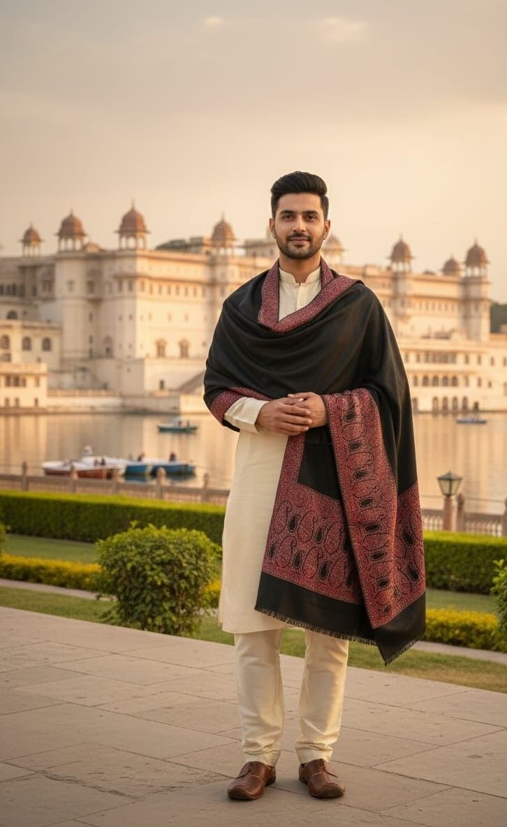 The Kashmirwalla Pashmina Woven Men, Women Shawl-picture-21