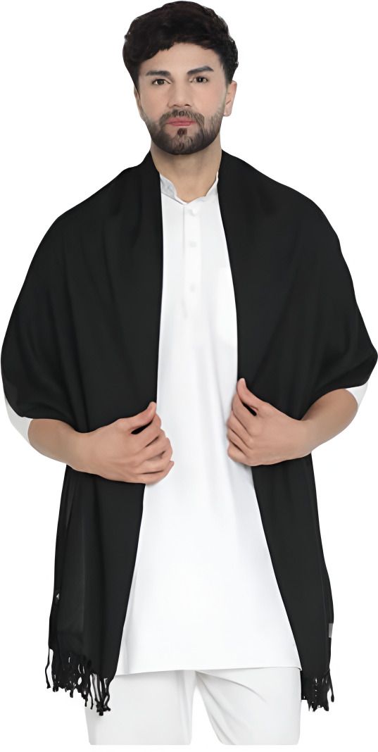 Collective Stitch Cotton Solid Men Shawl-picture-23