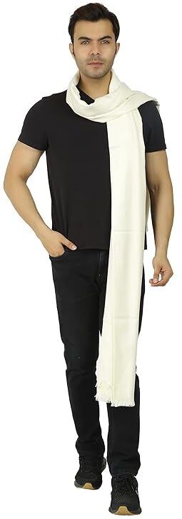 Kashmiri Thead Wool Self Design Men Shawl-picture-18