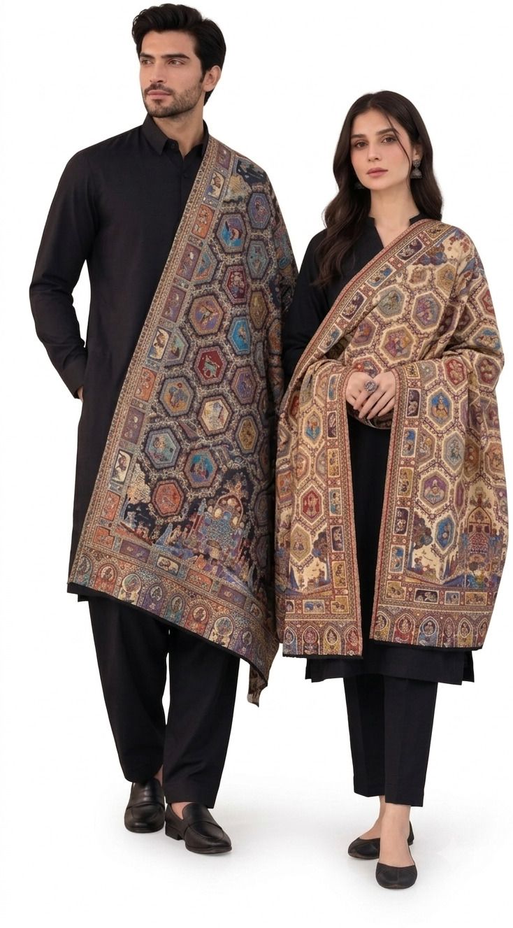 THEKAPDAKART Pashmina Floral Print Men, Women Shawl-picture-33