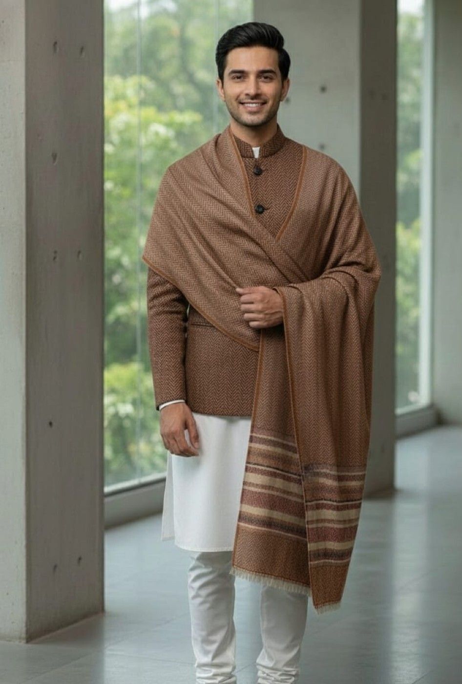 HILFIRE REGION Wool Woven Men Shawl-picture-23