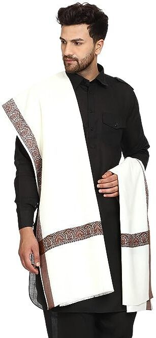 KASHMIR HANDLOOM Wool Printed Men Shawl-picture-10