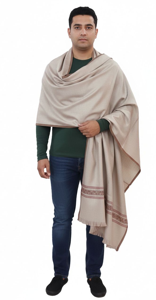 KAVIM Wool Solid Men Shawl-picture-19