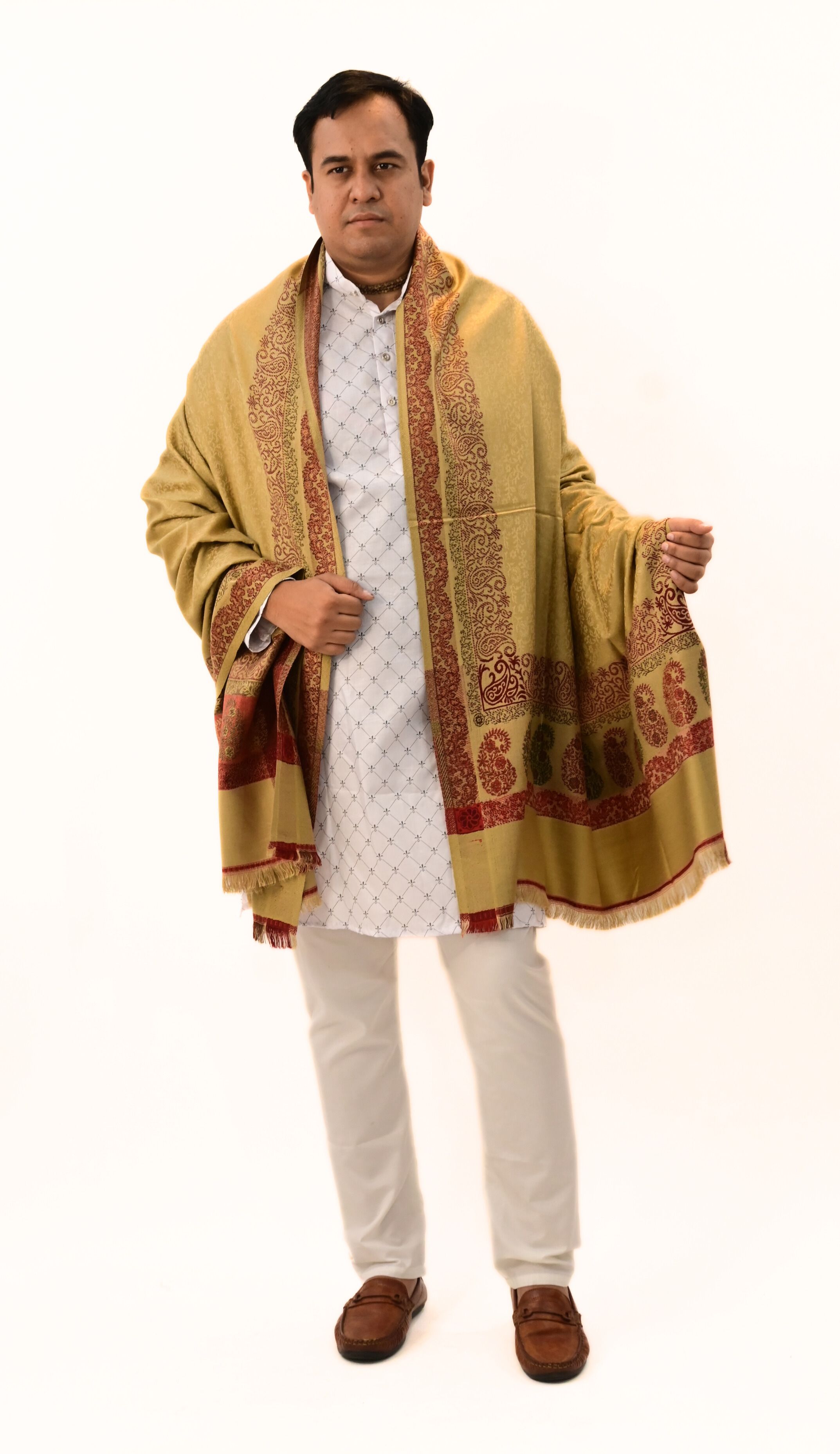 Sprha Wool Embellished Men, Women Shawl-picture-20