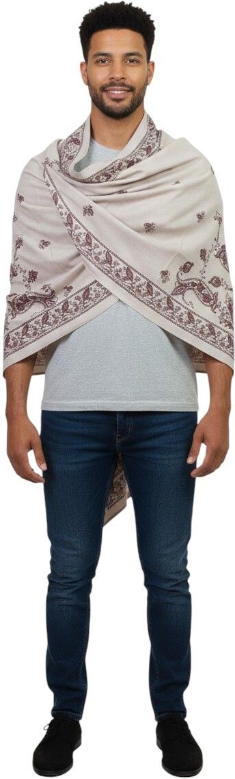 Vrinde Wool Printed Men Shawl-picture-35