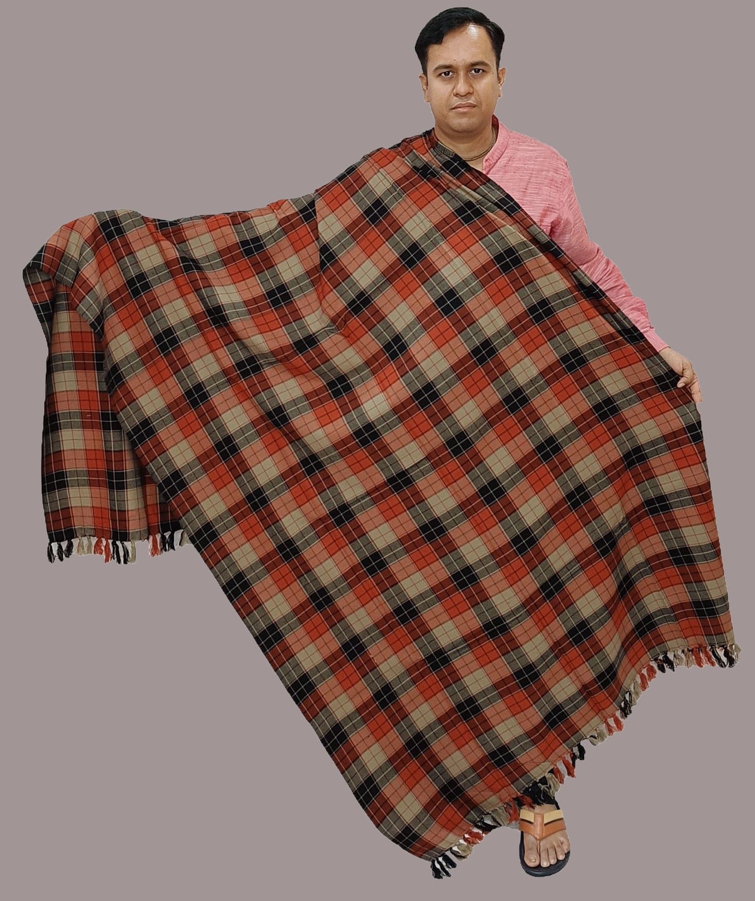 Vrinde Wool Checkered Men Shawl-picture-34