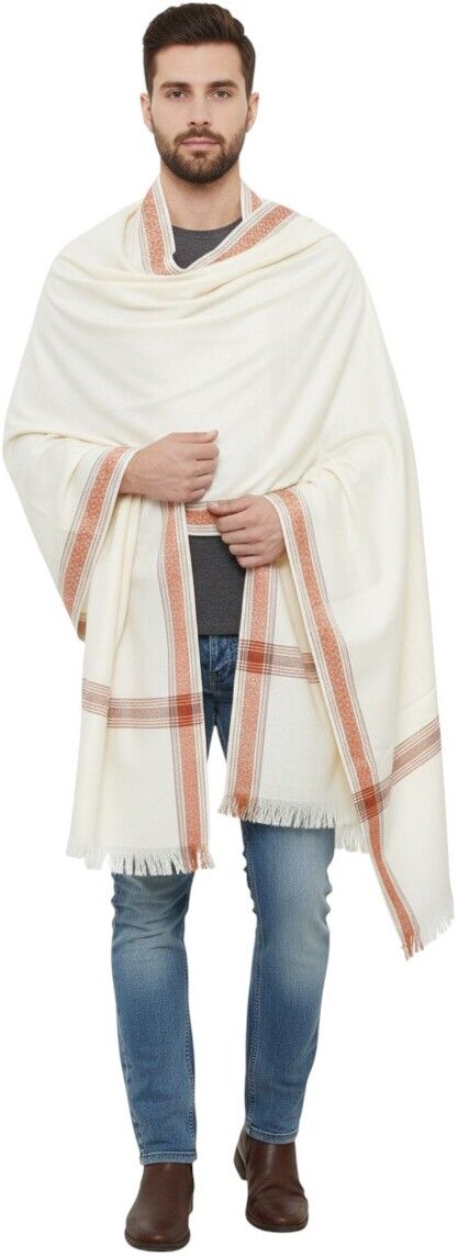 Sprha Wool Self Design Men Shawl-picture-14