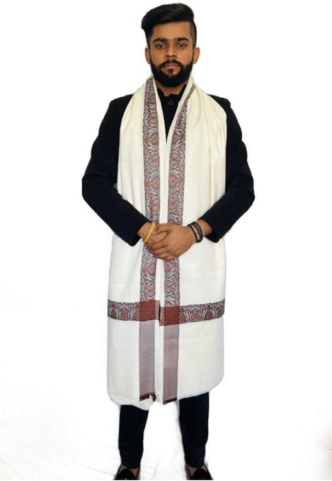Zaria Fabs Polyester Wool Blend Solid Men, Women Shawl-picture-28