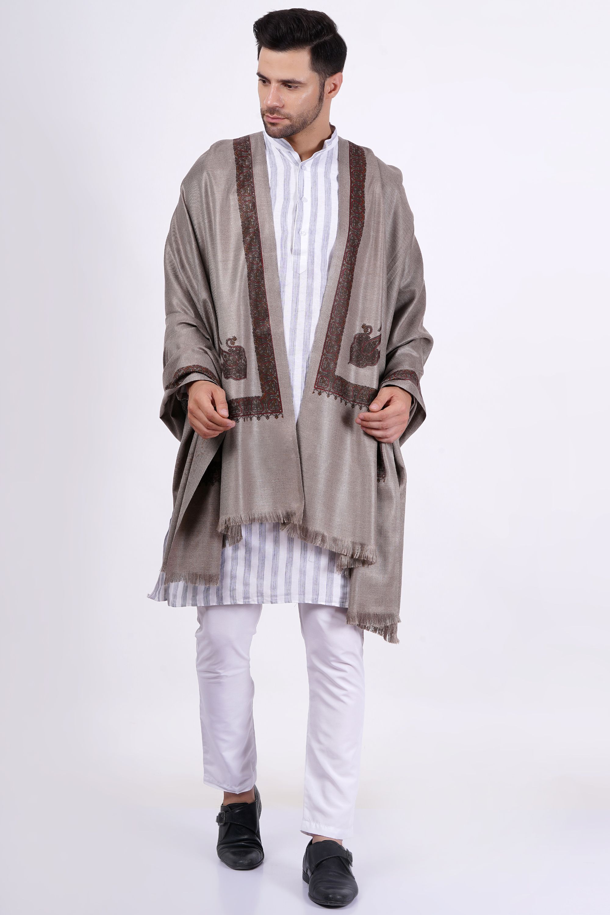Vrinde Wool Printed Men Shawl-picture-14