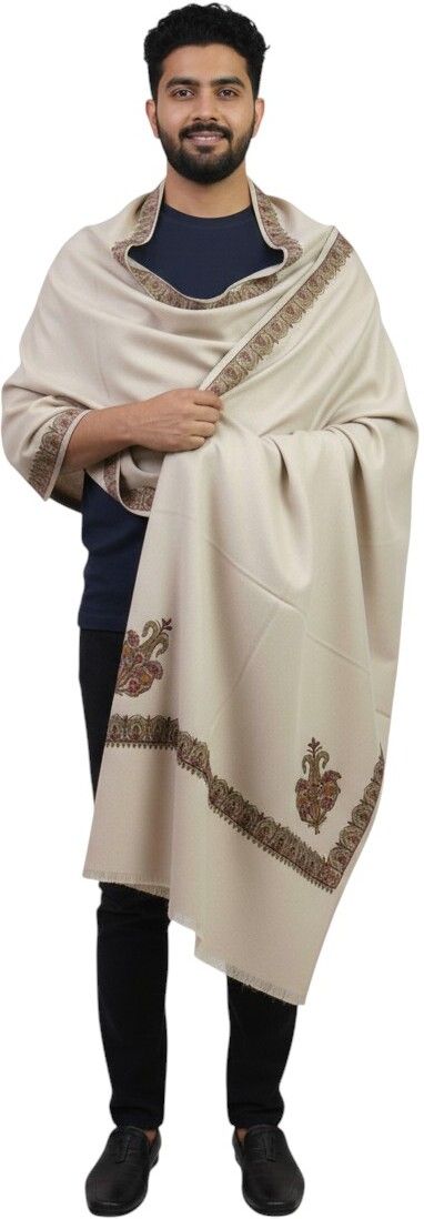 Vrinde Pashmina Embroidered Men Shawl-picture-47