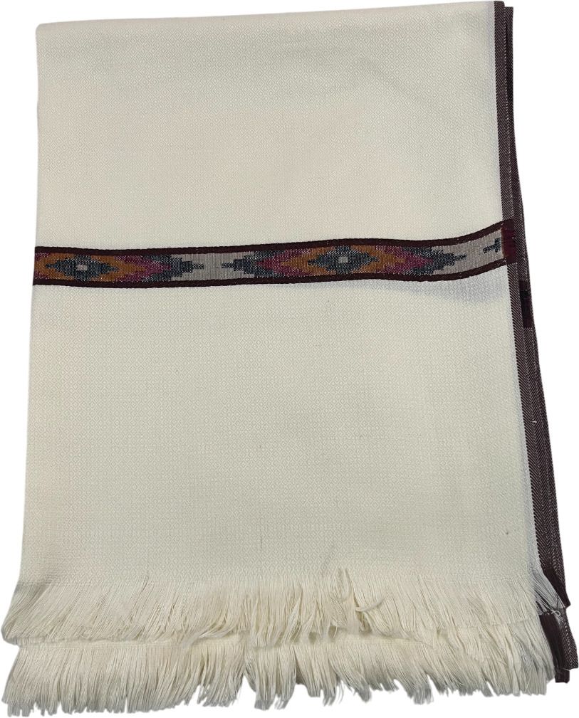 SHREECHALES Wool Geometric Print, Self Design Men Shawl-picture-27