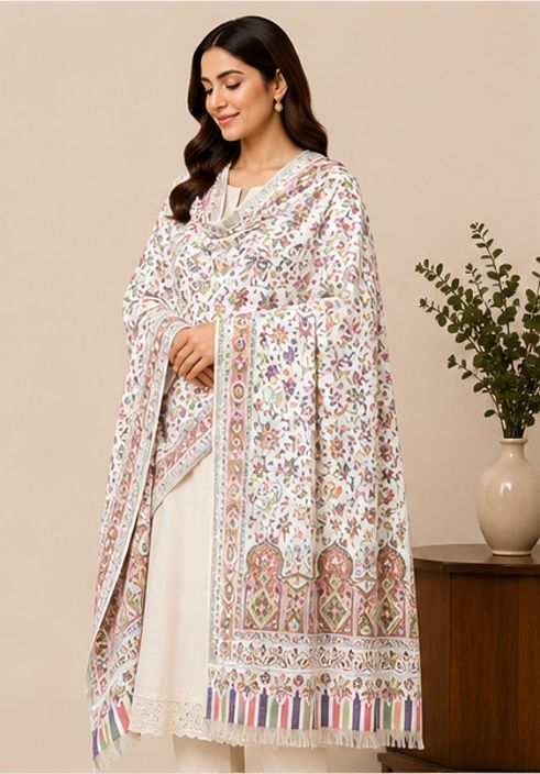 Tallit by enn dee Poly Wool Woven Women, Men Shawl-picture-21