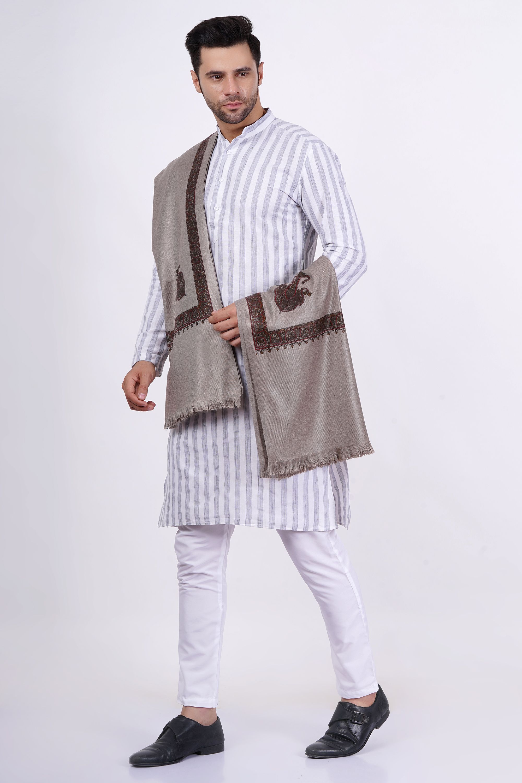 KAVIM Wool Printed Men Shawl-picture-28