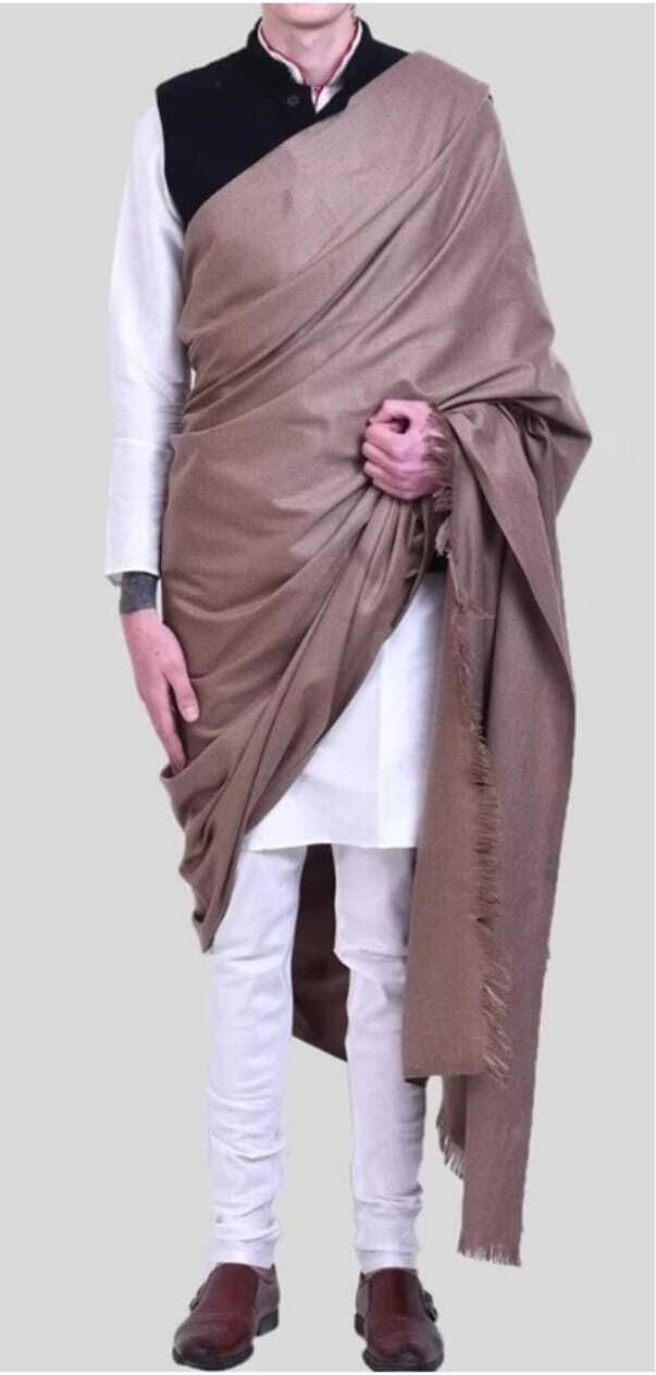 Warda boutique Wool Solid Men Shawl-picture-21