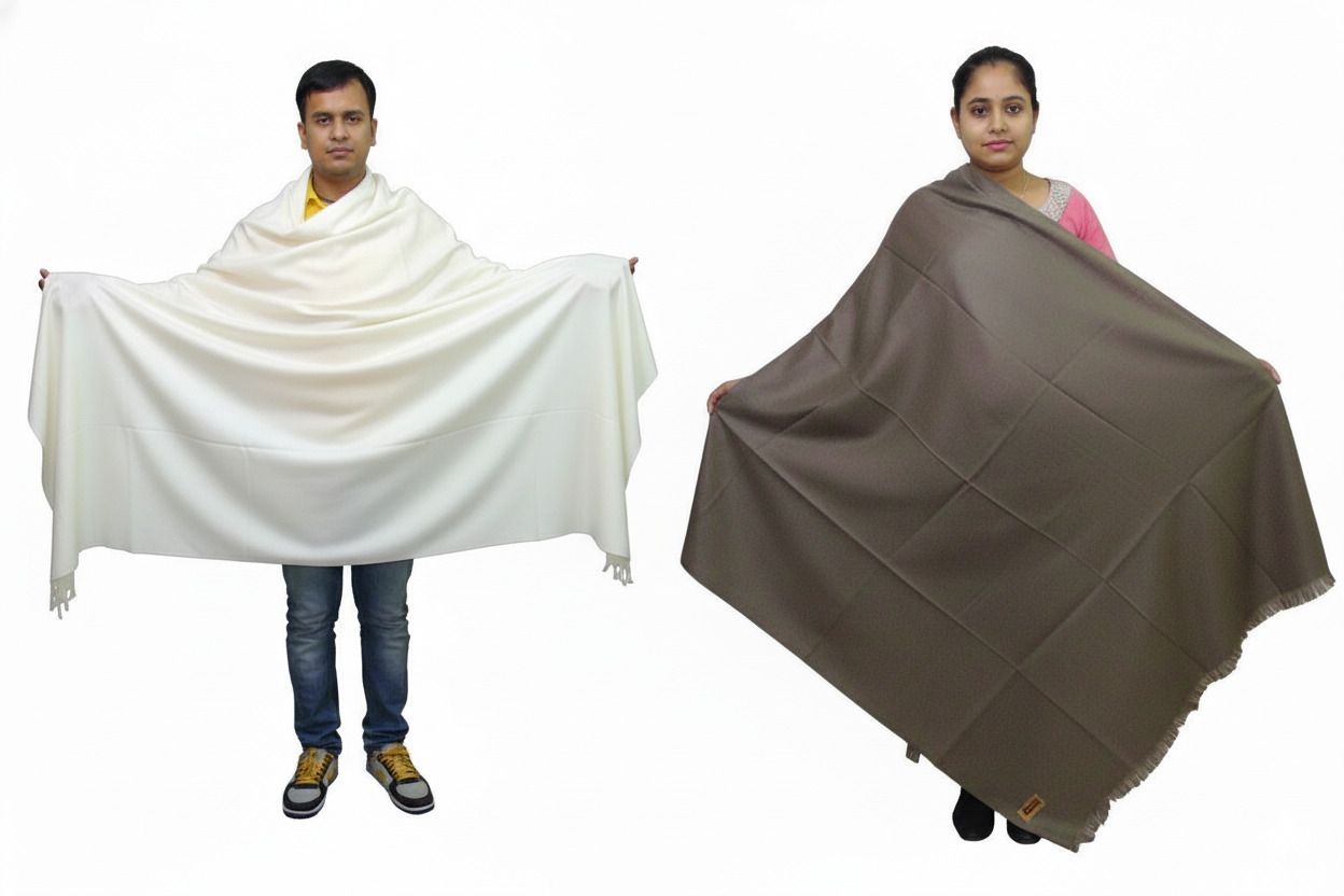 KAVIM Wool Solid Men Shawl-picture-10