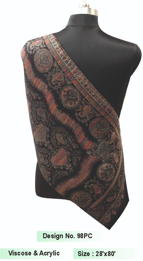 REVOTEX Acrylic, Viscose Solid, Printed Men, Women Shawl-image-24