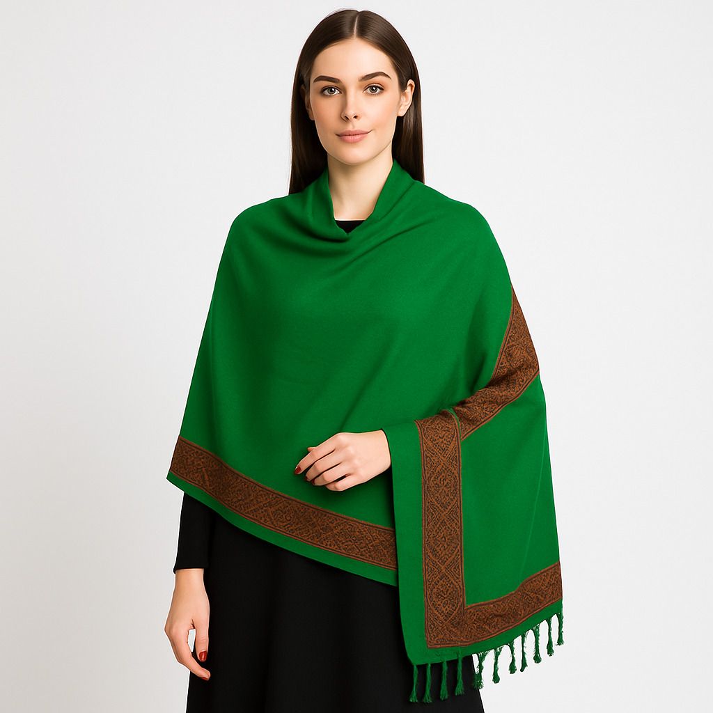 HBZ Wool Paisley Men, Women Shawl