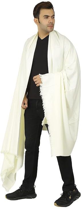 Kashmiri Thead Wool Self Design Men Shawl-picture-39