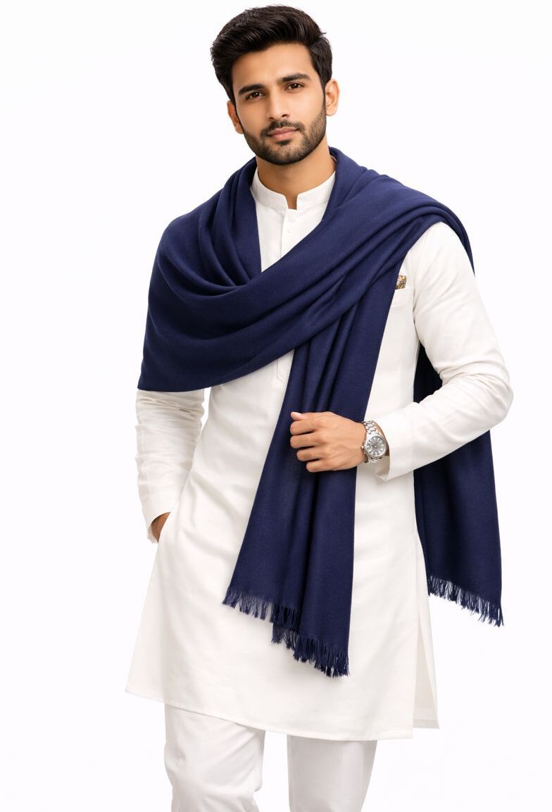 Rudrawraps Wool Solid Men Shawl-picture-47