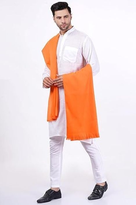 Kashmiri Thead Wool Self Design Men Shawl-picture-48