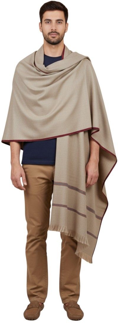 Vrinde Wool Solid Men Shawl-picture-47