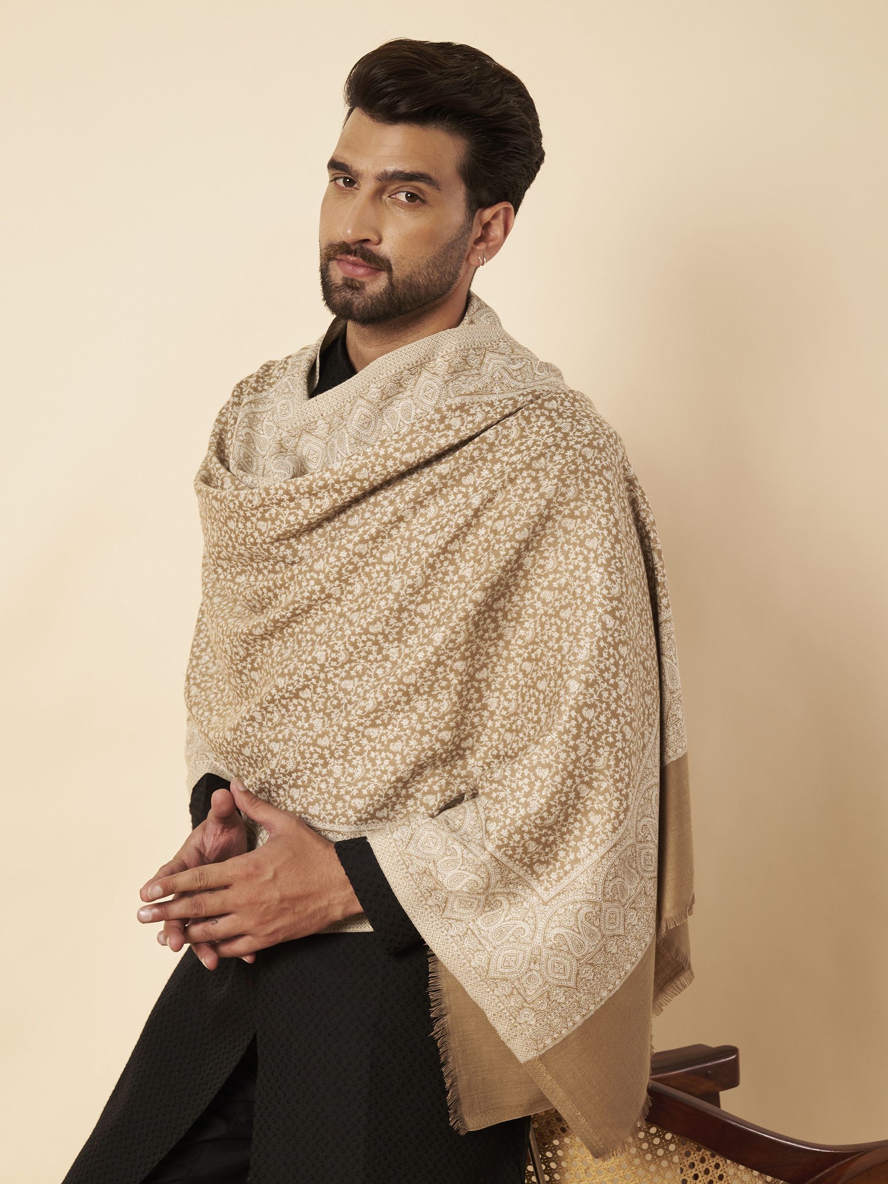 Zamour Acrylic Woven Men Shawl-picture-28