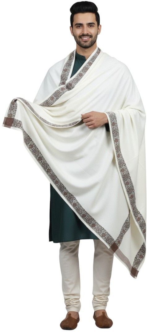 Sprha Wool Self Design Men Shawl-picture-42