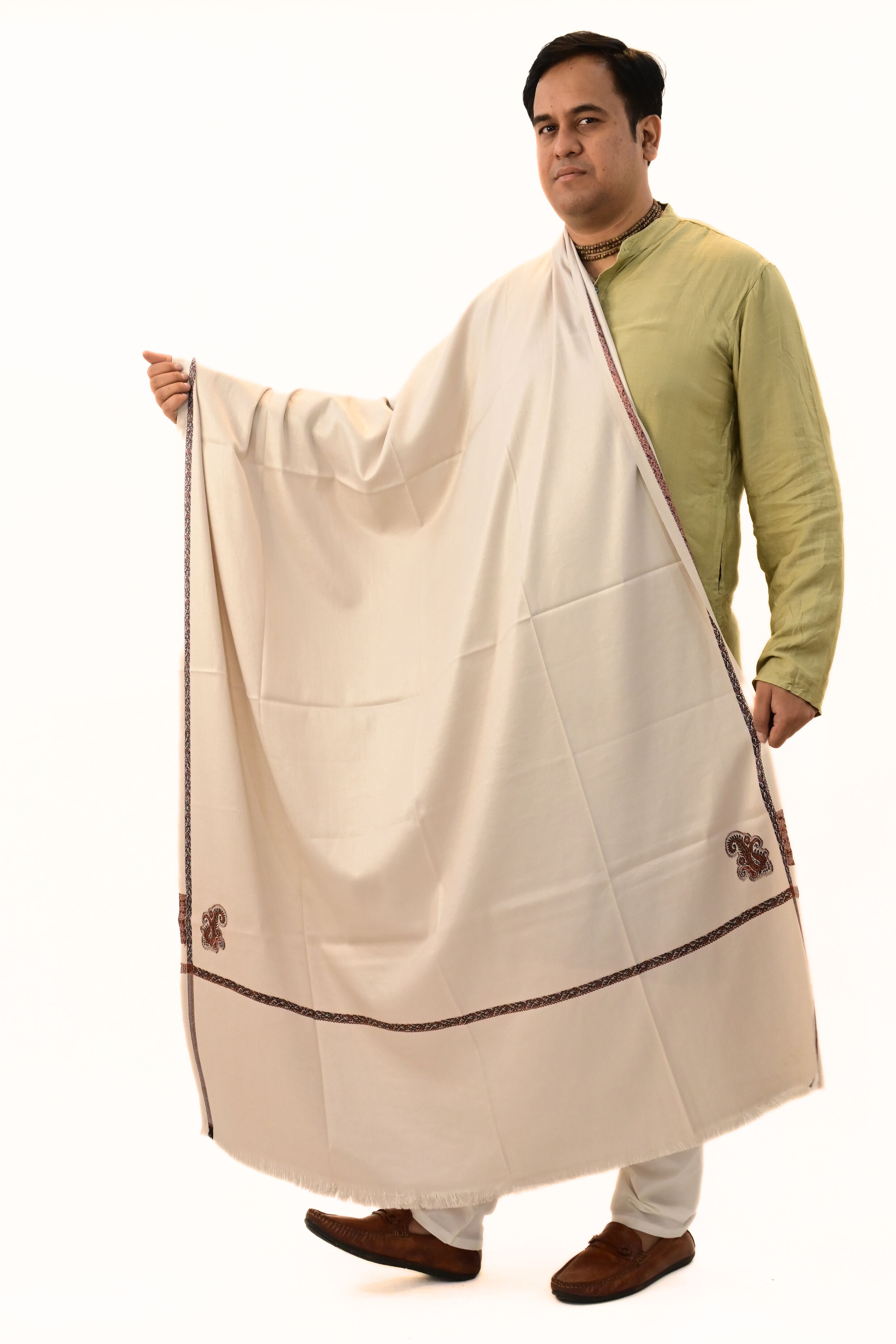 Sprha Wool Self Design Men Shawl-picture-38