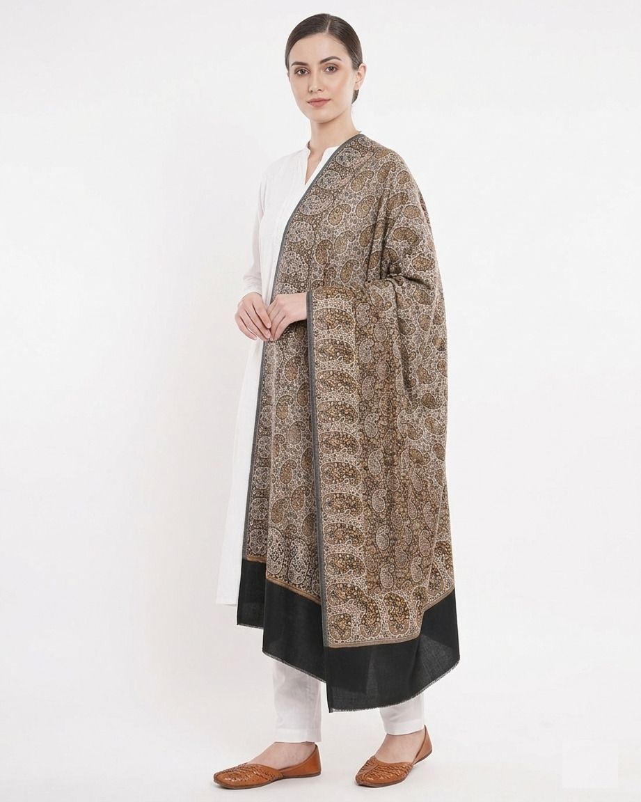 VLOOM Wool Paisley Women Shawl-picture-31
