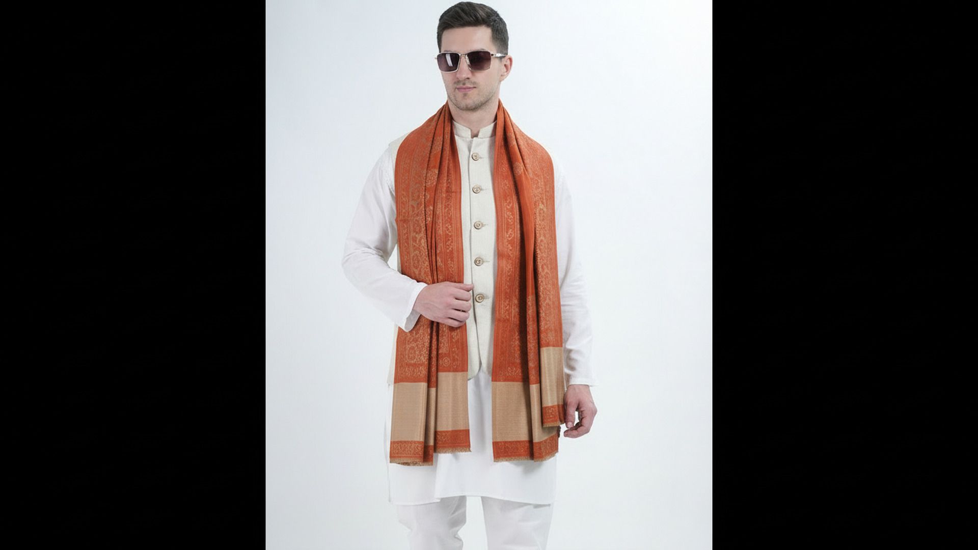WOOLOASIS Wool Paisley Men Shawl-image-22