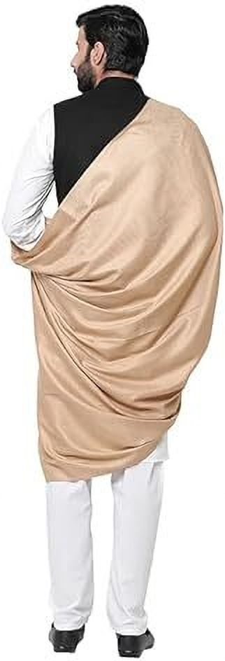 Kashmiri Thead Wool Self Design Men Shawl-picture-32