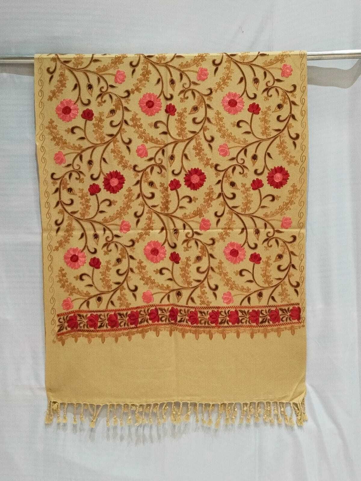 OCEANFASHIONS Acrylic Embroidered Women, Men Shawl-picture-24