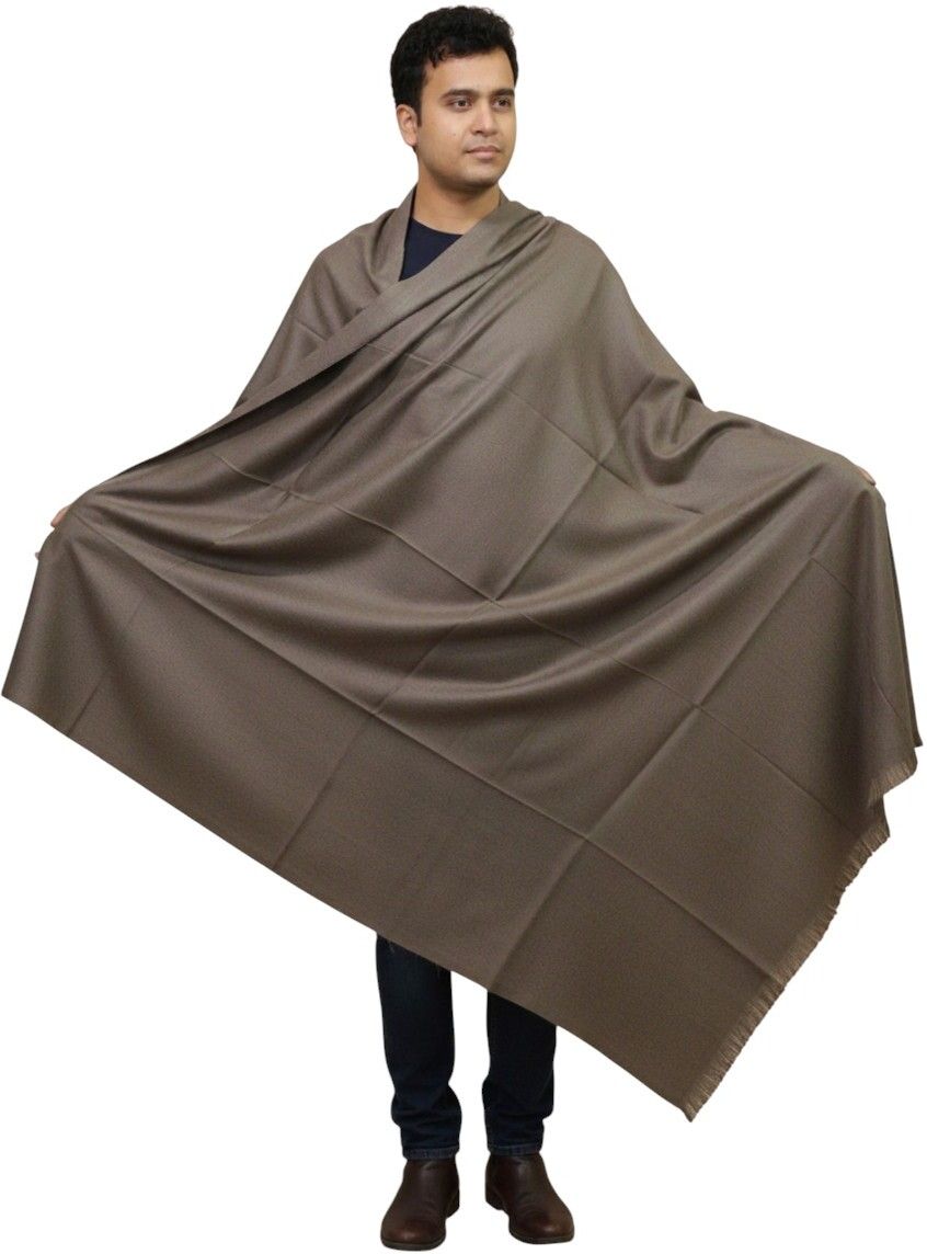 Sprha Wool Solid Men Shawl-picture-33