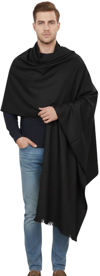 Sprha Wool Solid Men Shawl-picture-24