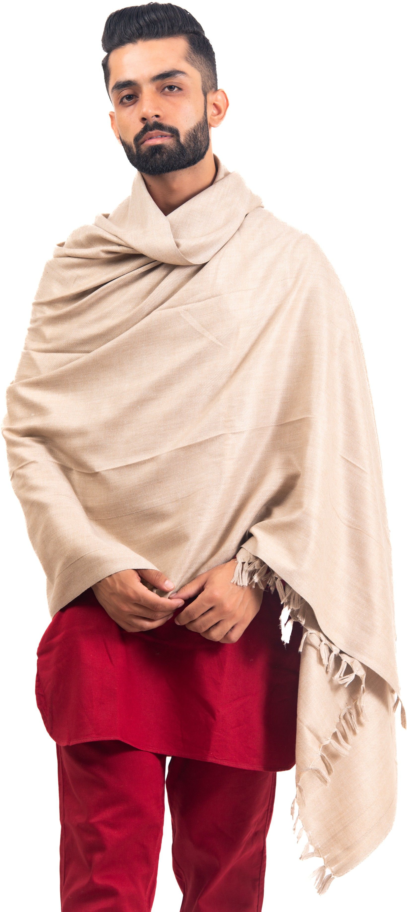 BAISA Wool Solid Men Shawl-picture-12
