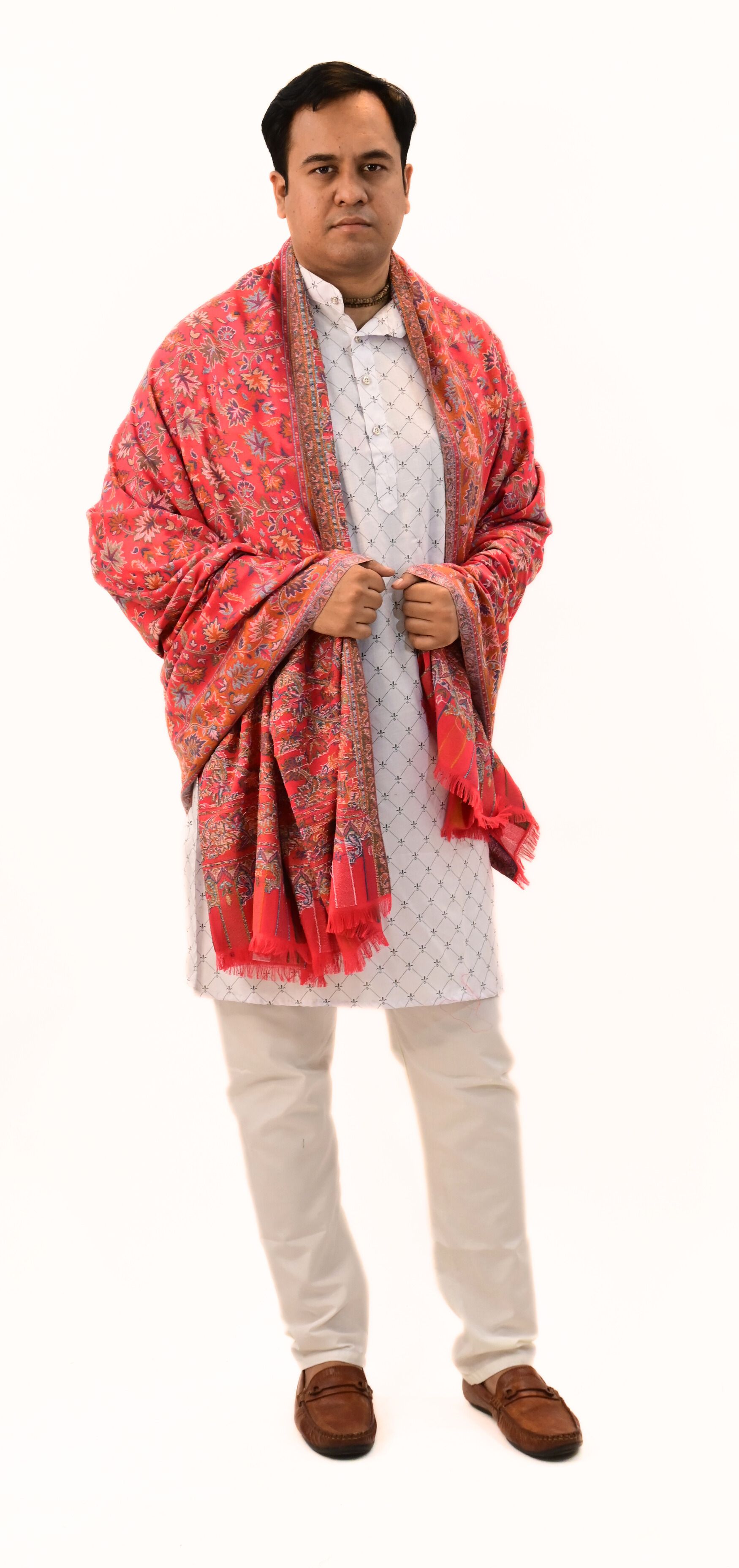KAVIM Wool Embellished Men, Women Shawl-picture-23