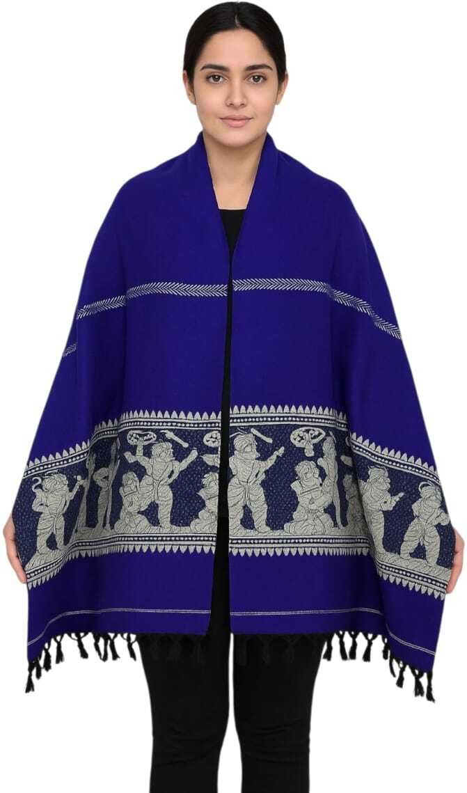 fashweave Wool Printed Women, Men Shawl-picture-17