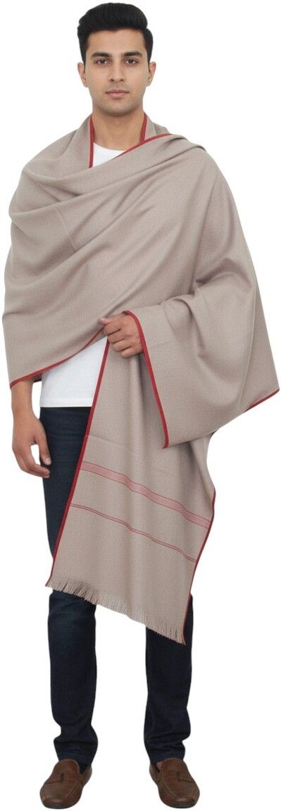 Vrinde Pashmina Self Design Men Shawl-image-43