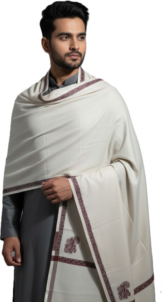 Kriti Wool Striped Men Shawl-picture-38