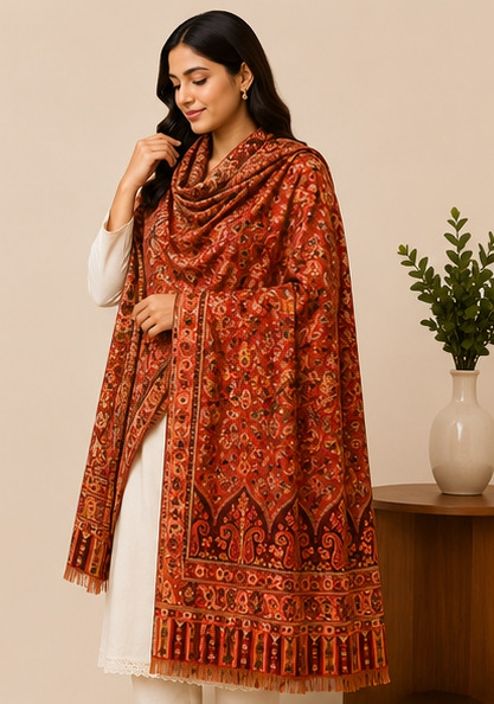 Tallit by enn dee Poly Wool Printed Women, Men Shawl-picture-29
