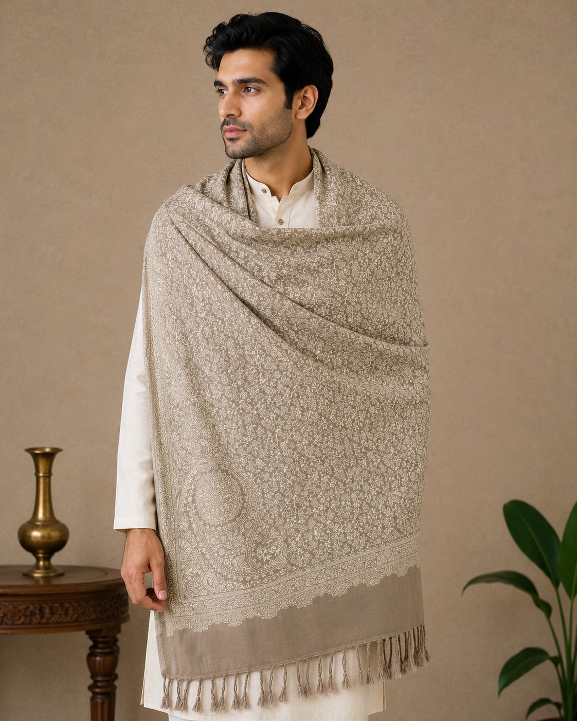 Noorfabric Poly Wool Printed Men Shawl-picture-22